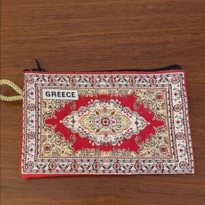 Greece Red Patterned Women's Bag